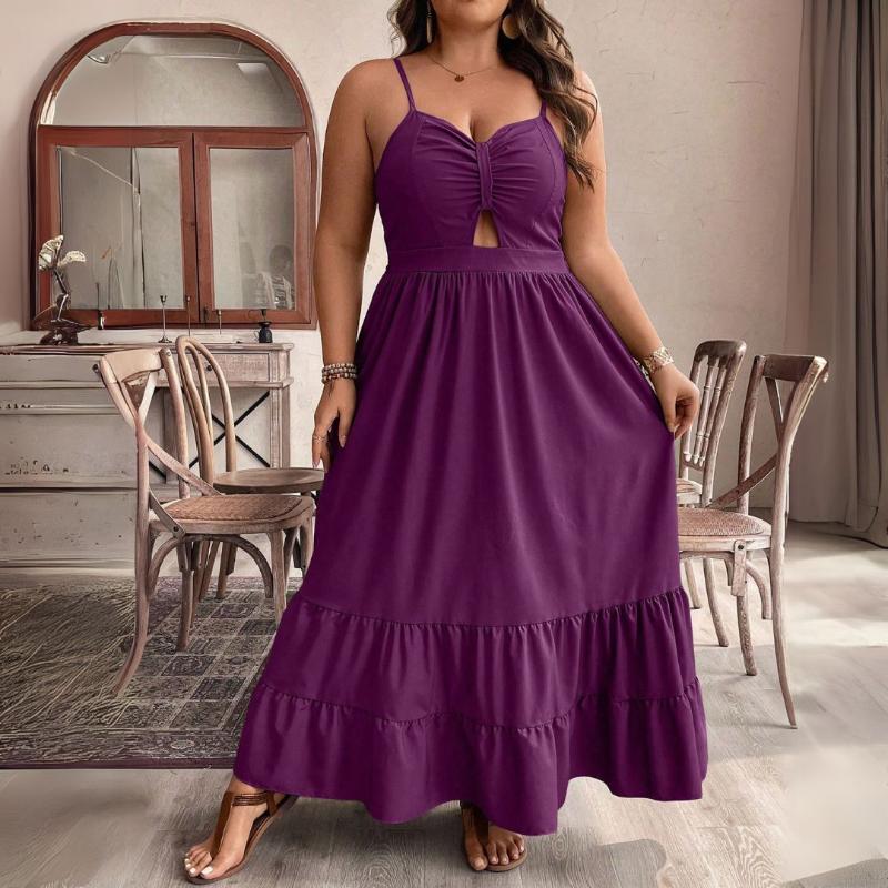 Vestido Acinturado Soltinho Plus Size - Lenore - Kaype Store