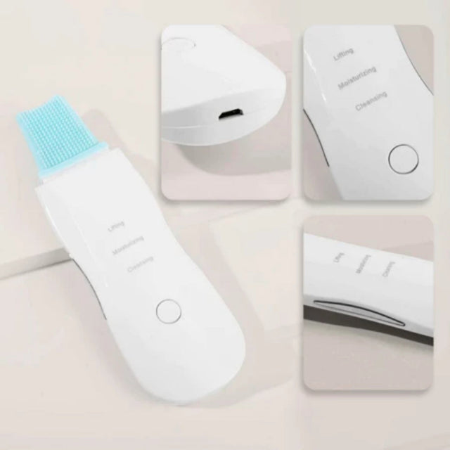 Aparelho de Peeling Ultrassônico Anti Rugas – Limpeza Facial Profunda + Remoção de Cravos