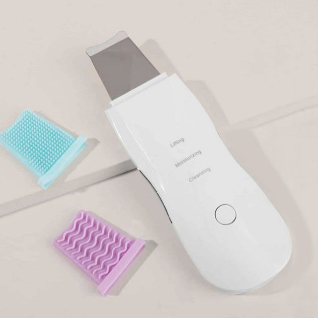 Aparelho de Peeling Ultrassônico Anti Rugas – Limpeza Facial Profunda + Remoção de Cravos