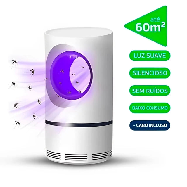 Armadilha Repelente Silenciosa Mata Mosquito e Pernilongo – LED Kill | Kaype Store