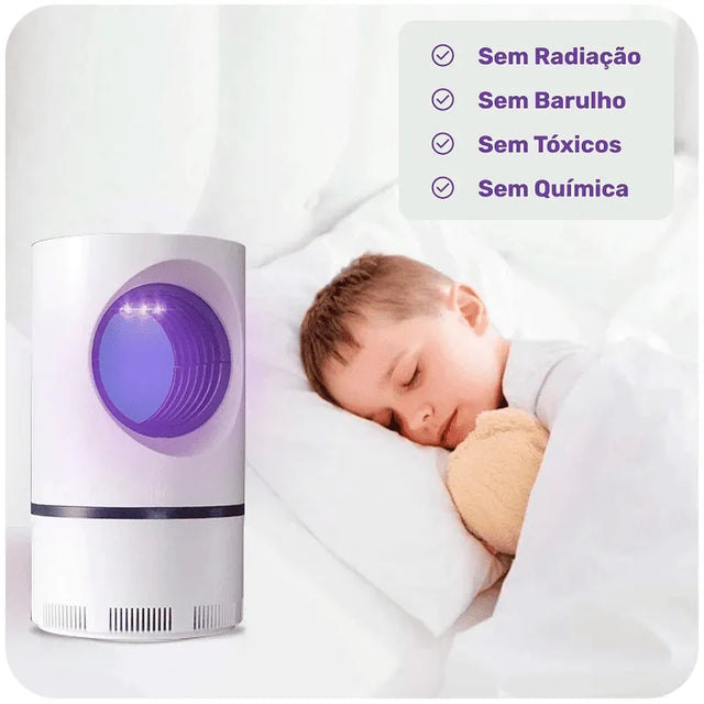 Armadilha Repelente Silenciosa Mata Mosquito e Pernilongo – LED Kill | Kaype Store