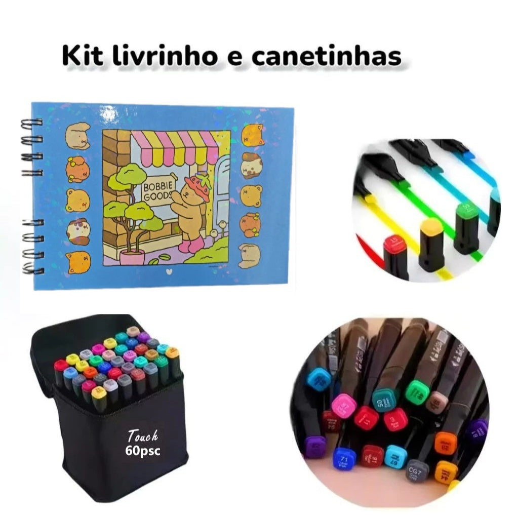 Kit Livro para Colorir Bob Good 55 Folhas + Marcadores | Kaype Store