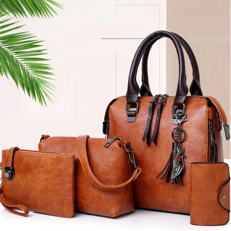 Bolsa de Couro Feminina - Pague 1 Leve 4 - Kaype Store