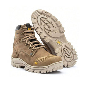 Bota Coturno Masculino Couro Legítimo com Biqueira de Segurança - Conforto e Estilo