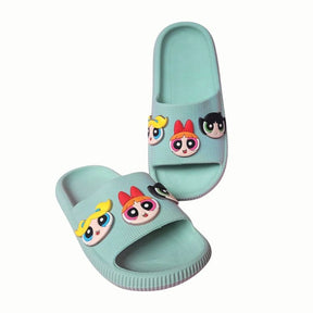 Chinelo Nuvem Slide Infantil - Meninas Super Poderosas - Kaype Store