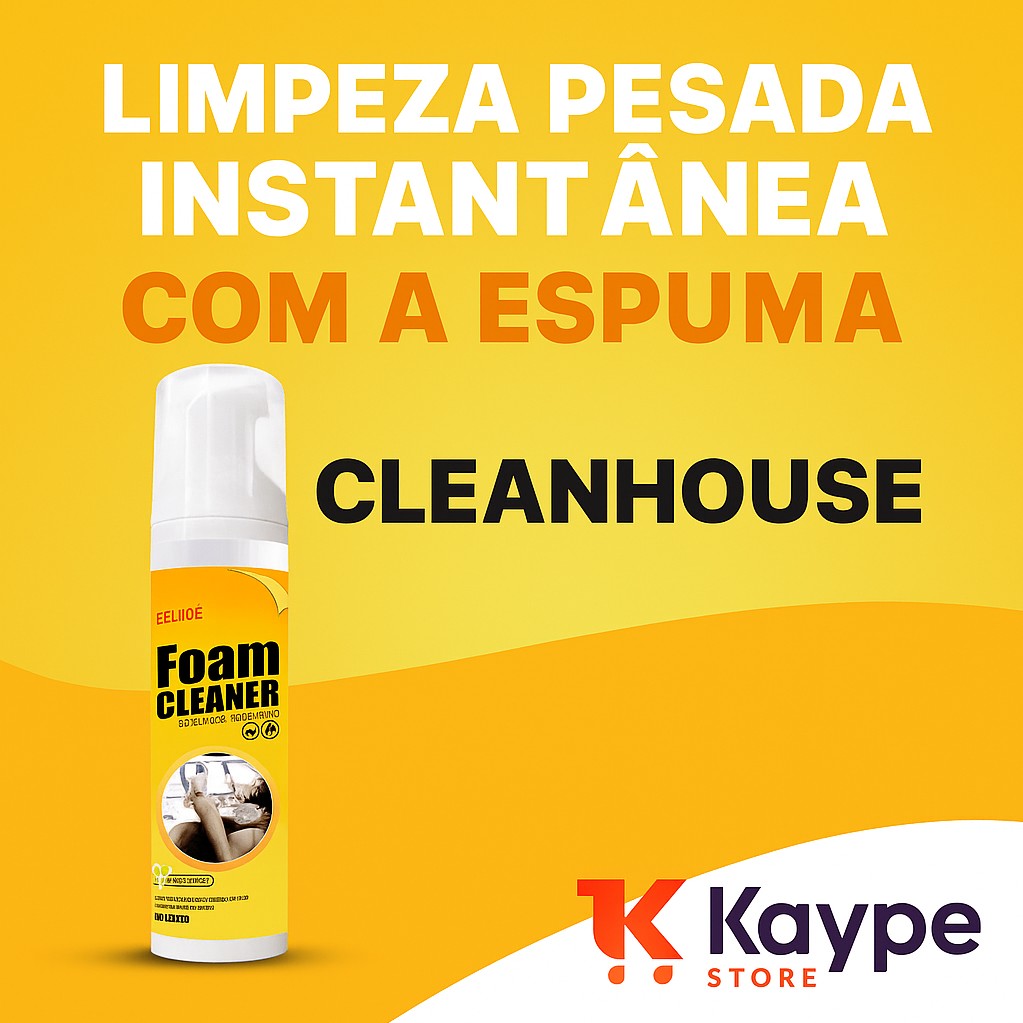 CleanHouse - Espuma Mágica para Limpeza Pesada