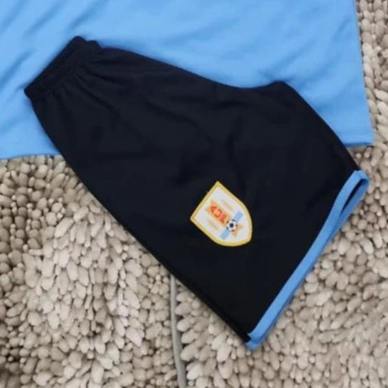 Conjunto Uniforme Infantil Uruguai - Shorts e Camisa | Estilo e Qualidade | Kaype Store