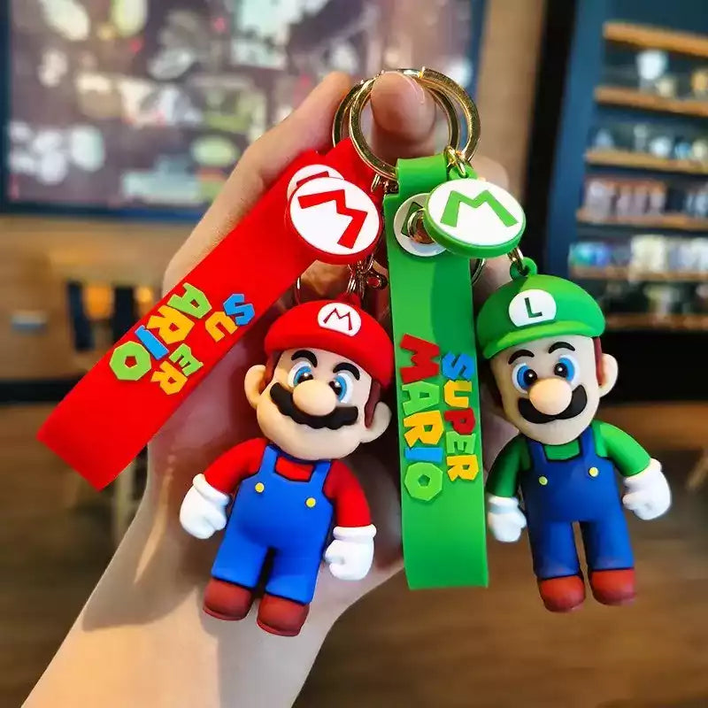 Chaveiro Super Mario - Luigi, Mario, Yoshi, Peach, Donkey Kong