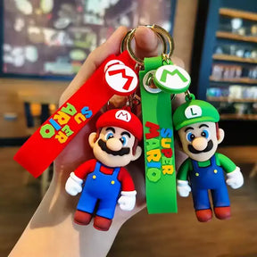 Chaveiro Super Mario - Luigi, Mario, Yoshi, Peach, Donkey Kong