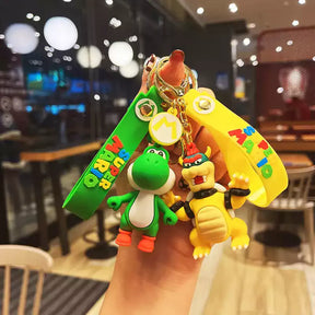 Chaveiro Super Mario - Luigi, Mario, Yoshi, Peach, Donkey Kong