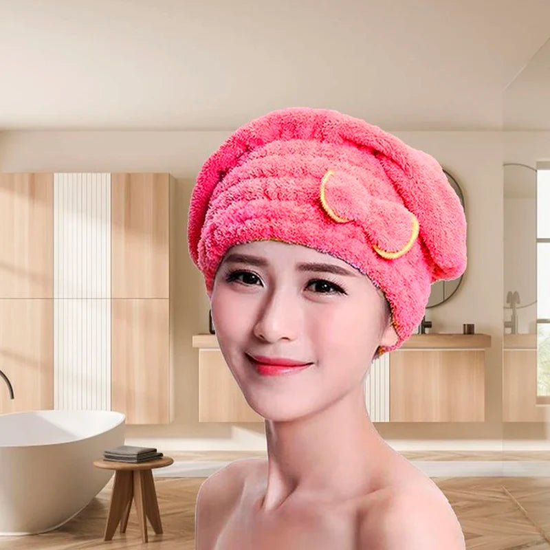 Touca Toalha de Secar Cabelo de Microfibra Anti Frizz - Kaype Store