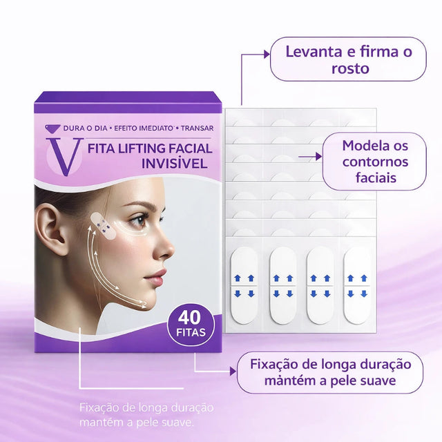 Fita Adesiva para Lifting Facial Invisível | Efeito Instantâneo – Kaype Store