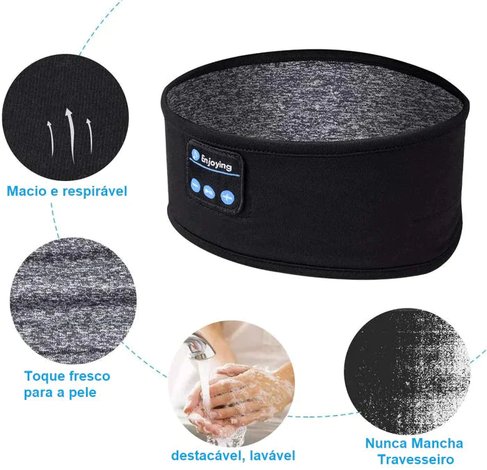 Fones de ouvido Bluetooth Com Bloqueio de Luz e Ruídos | SleepTech - Kaype Store