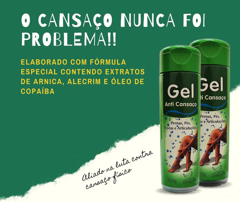 Gel Massageador Anti Cansaço - Pernas, Pés, Costas e Articulações