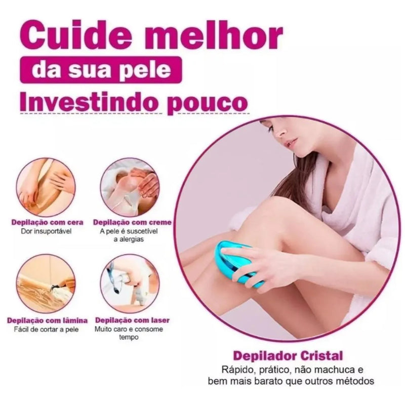 Depilador de Cristal Reutilizável – DepiDerm | Kaype Store