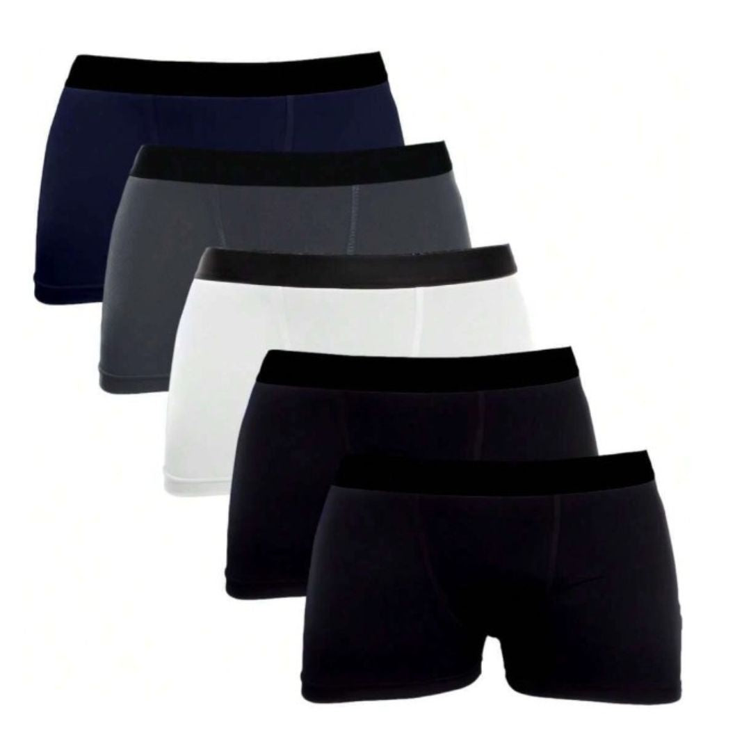 Kit 5 Cuecas Boxer Masculino Algodão Premium - IntiMen | Kaype Store