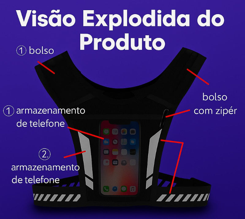 KIT Colete Ultraleve para Corrida e Academia - Kaype Store-1