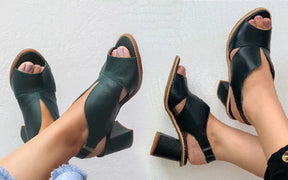 Sandália Feminina de Couro - Kaype Store