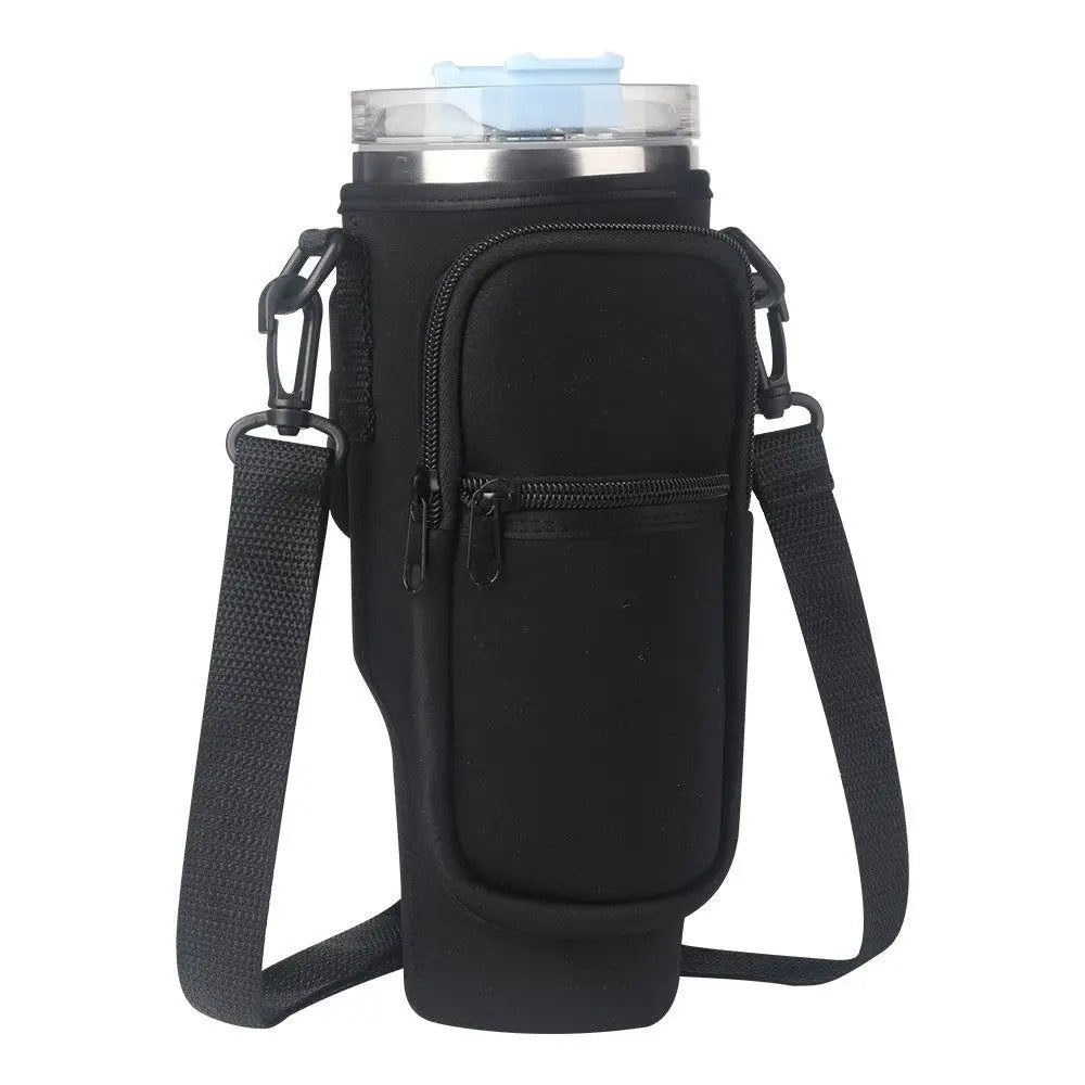 Bolsa Suporte para Copo de Água com Alça de Ombro Bolso e Zíper - Kaype Store