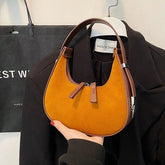 Bolsa Daniela -  Bolsa Feminina De Camurça, Casual, Vintage - Kaype Store