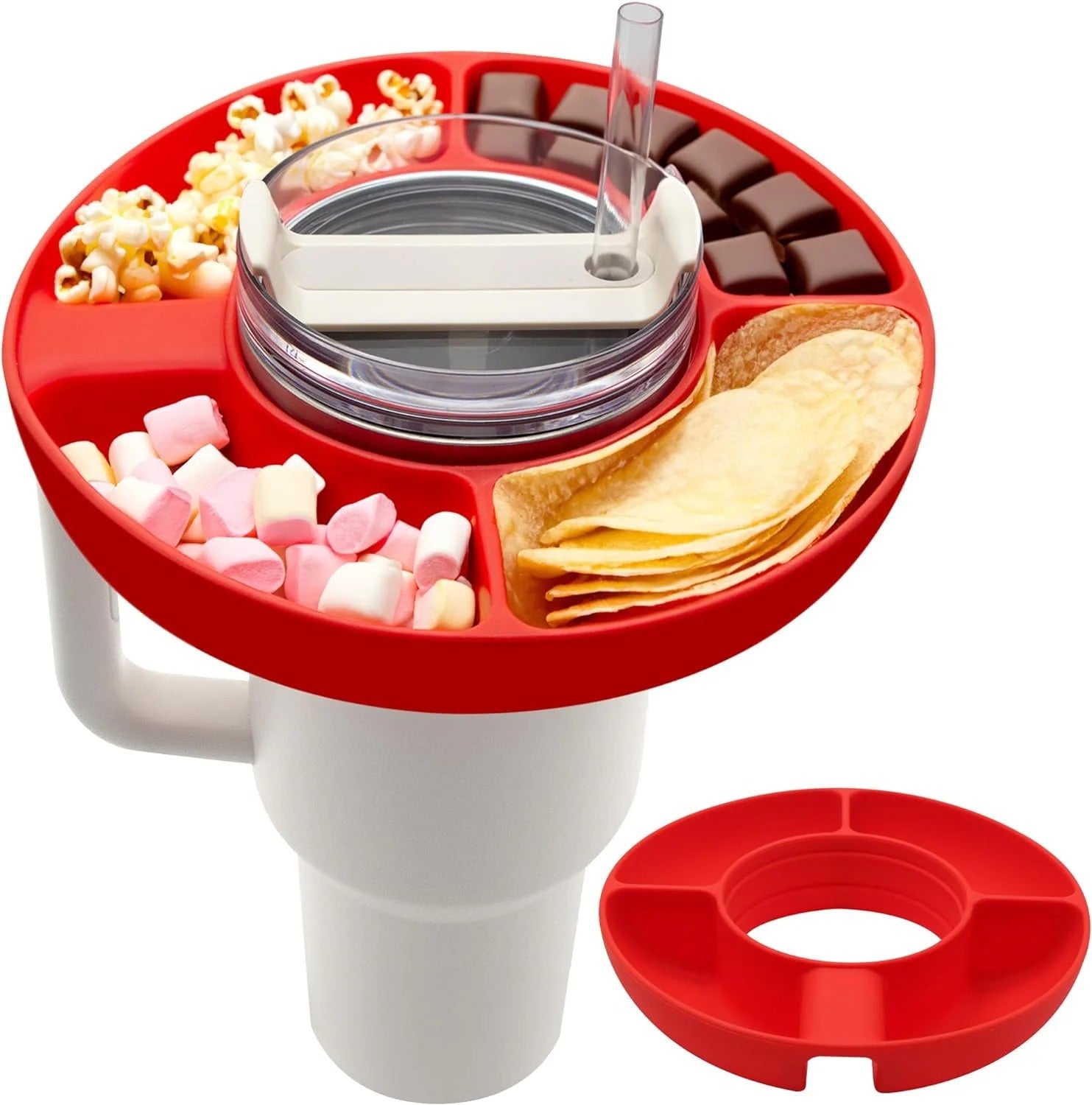 Suporte para Snacks/Salgadinhos para Copo Térmico de Silicone - Kaype Store