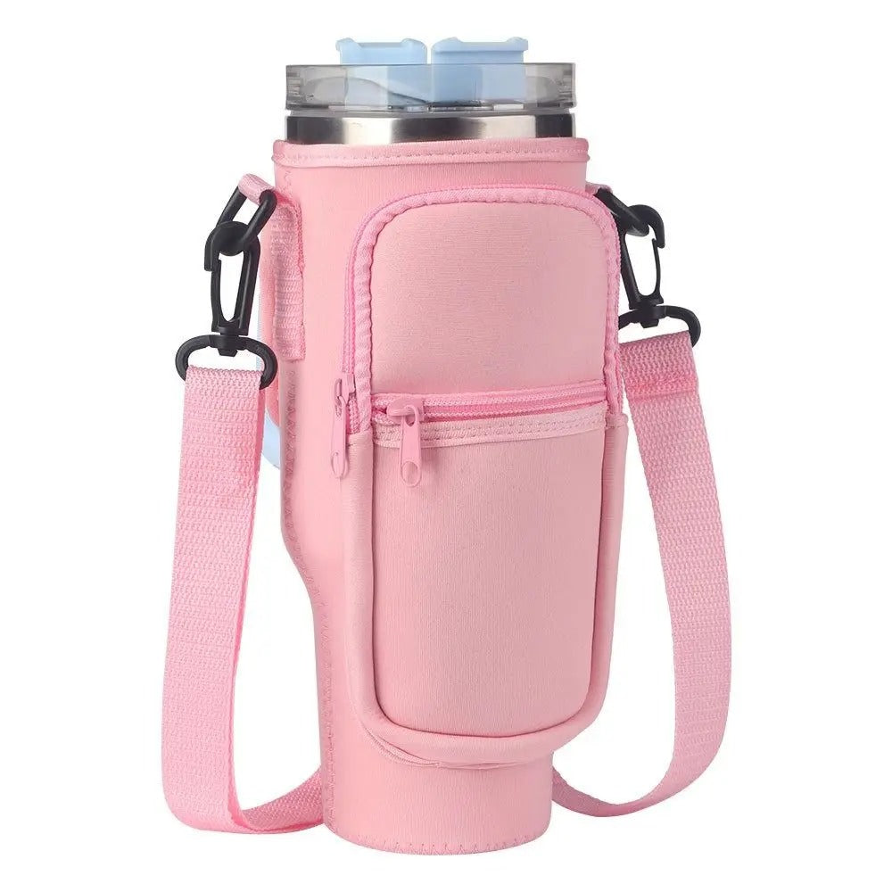 Bolsa Suporte para Copo de Água com Alça de Ombro Bolso e Zíper - Kaype Store
