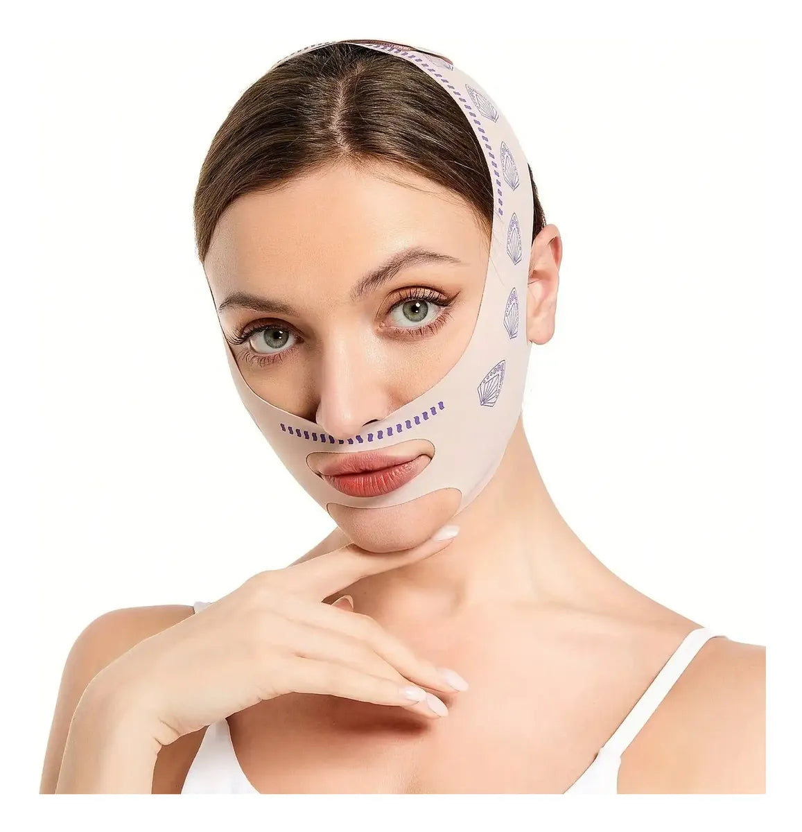 Máscara de Contorno Facial BellaFem – Suaviza Rugas, Papada e Modela o Rosto | Kaype Store