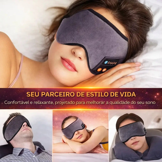 Máscara de Dormir com Fone Bluetooth - Headset Confortável para Sono e Relaxamento | Kaype Store