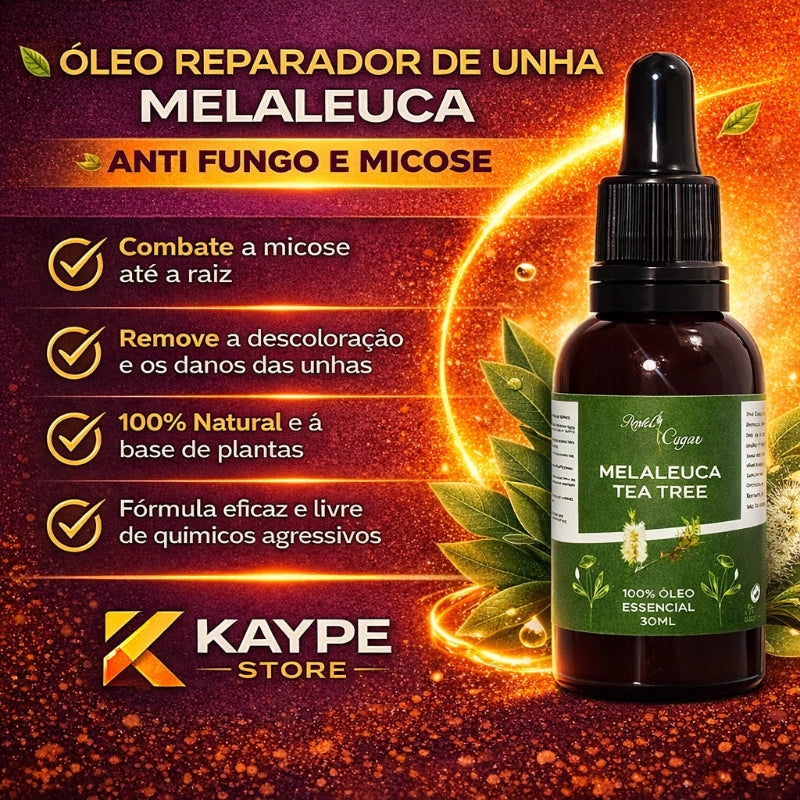 Óleo Reparador de Unha Melaleuca - Anti Fungo e Micose - Kaype Store