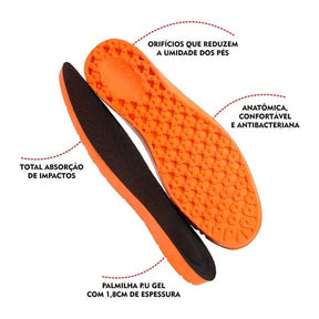 Palmilha Soft Plus - Gel Anatômico de Alto Conforto com Absorção de Impacto - Compre 1 e Leve 2