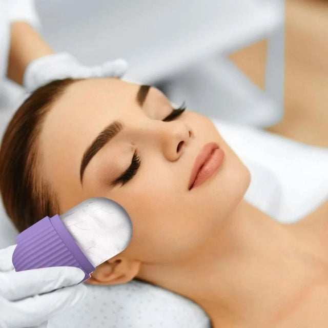 Rolo Massageador Facial de Gelo Reutilizável em Silicone – Kit com 2 Unidades | Kaype Store