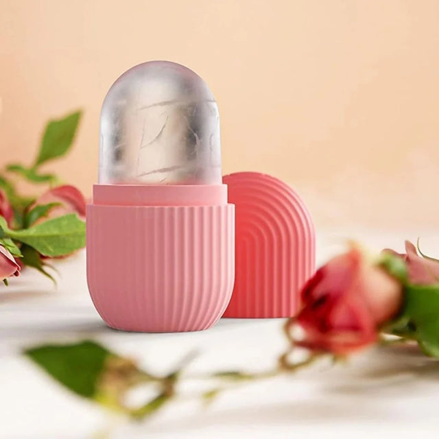 Rolo Massageador Facial de Gelo Reutilizável em Silicone – Kit com 2 Unidades | Kaype Store