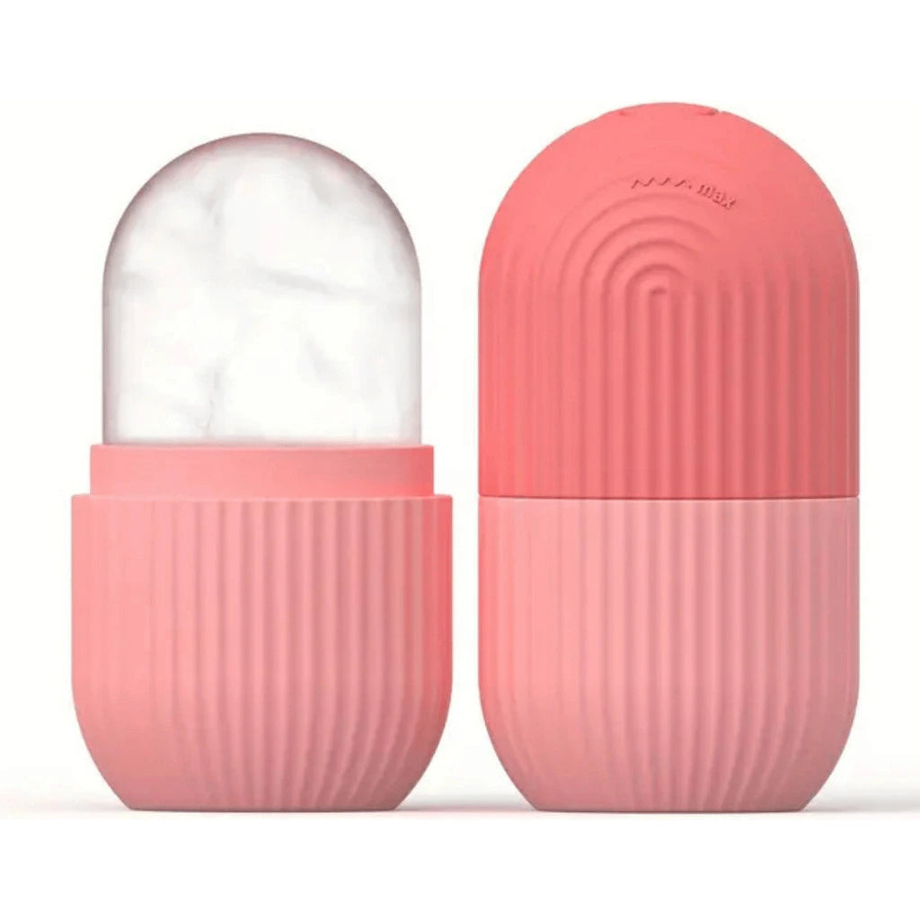 Rolo Massageador Facial de Gelo Reutilizável em Silicone – Kit com 2 Unidades | Kaype Store