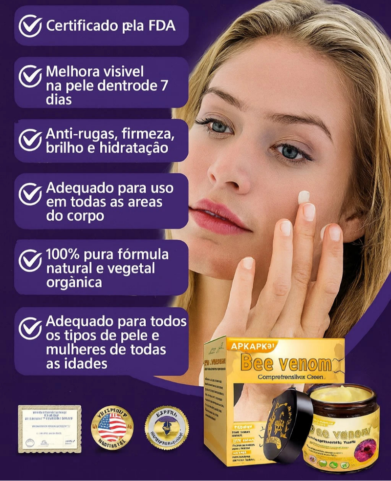 Royal Venom Cream | Firmador de Pele Profissional