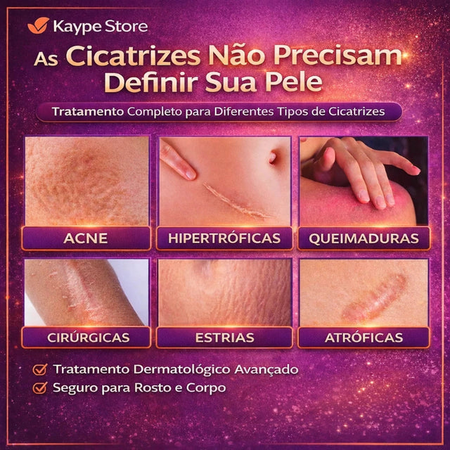 Scar Removal Cream — Creme para Cicatrizes Rosto e Corpo | Recuperação Avançada (30g)