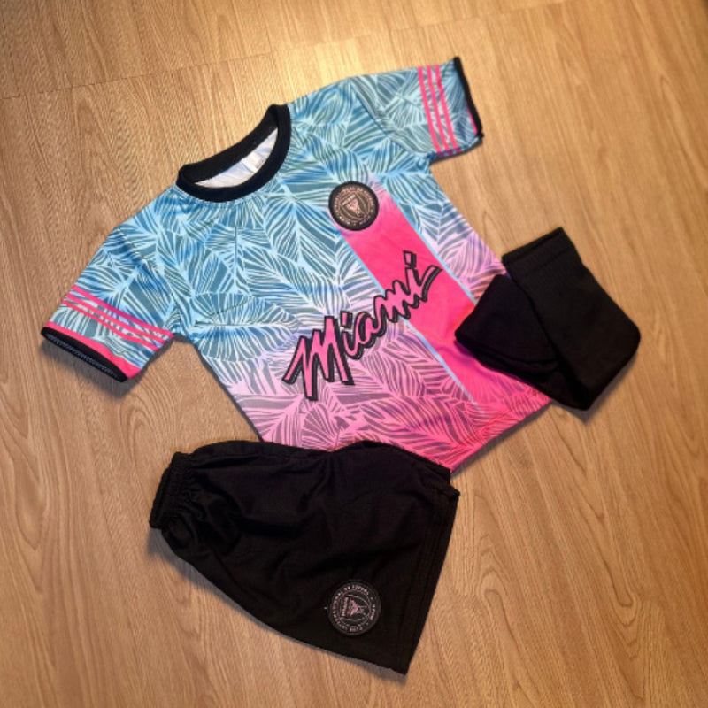 Uniforme Infantil Inter Miami - Shorts e Camisa Messi 2025 