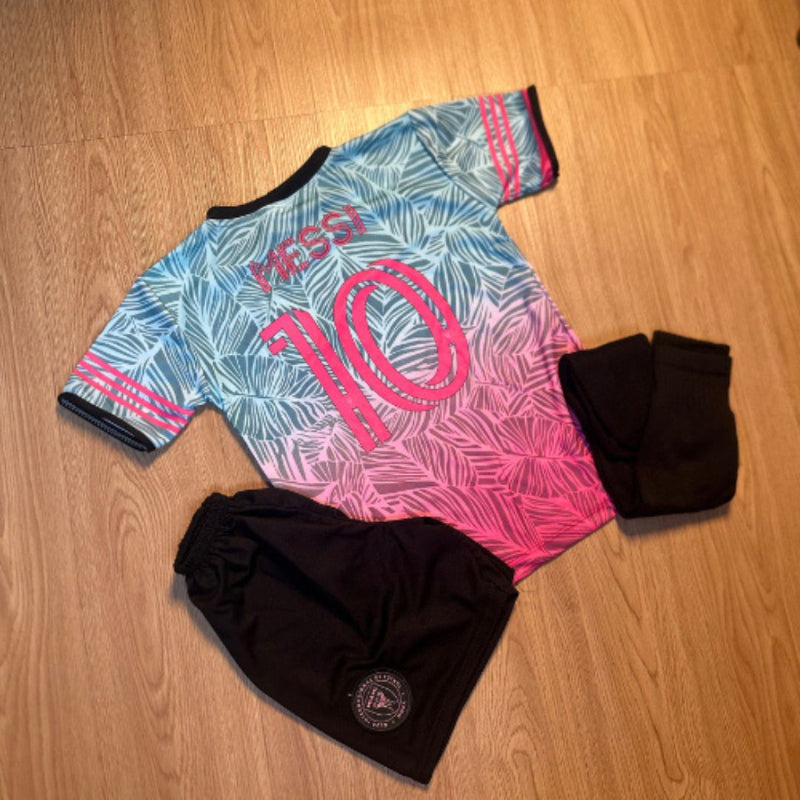 Uniforme Infantil Inter Miami - Shorts e Camisa Messi 2025 