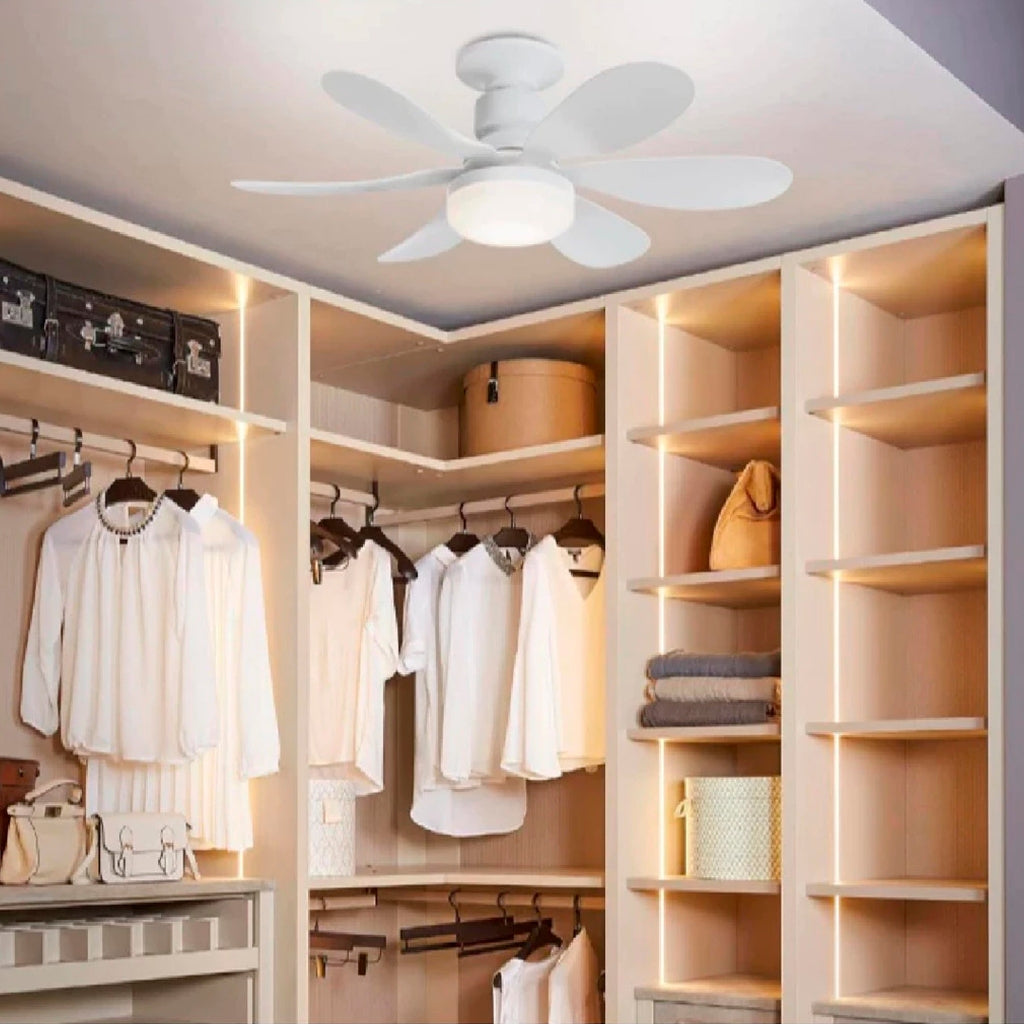 Ventilador de Teto Pro 80W com Luz Integrada – Silencioso, Potente e com Controle Remoto | Kaype Store