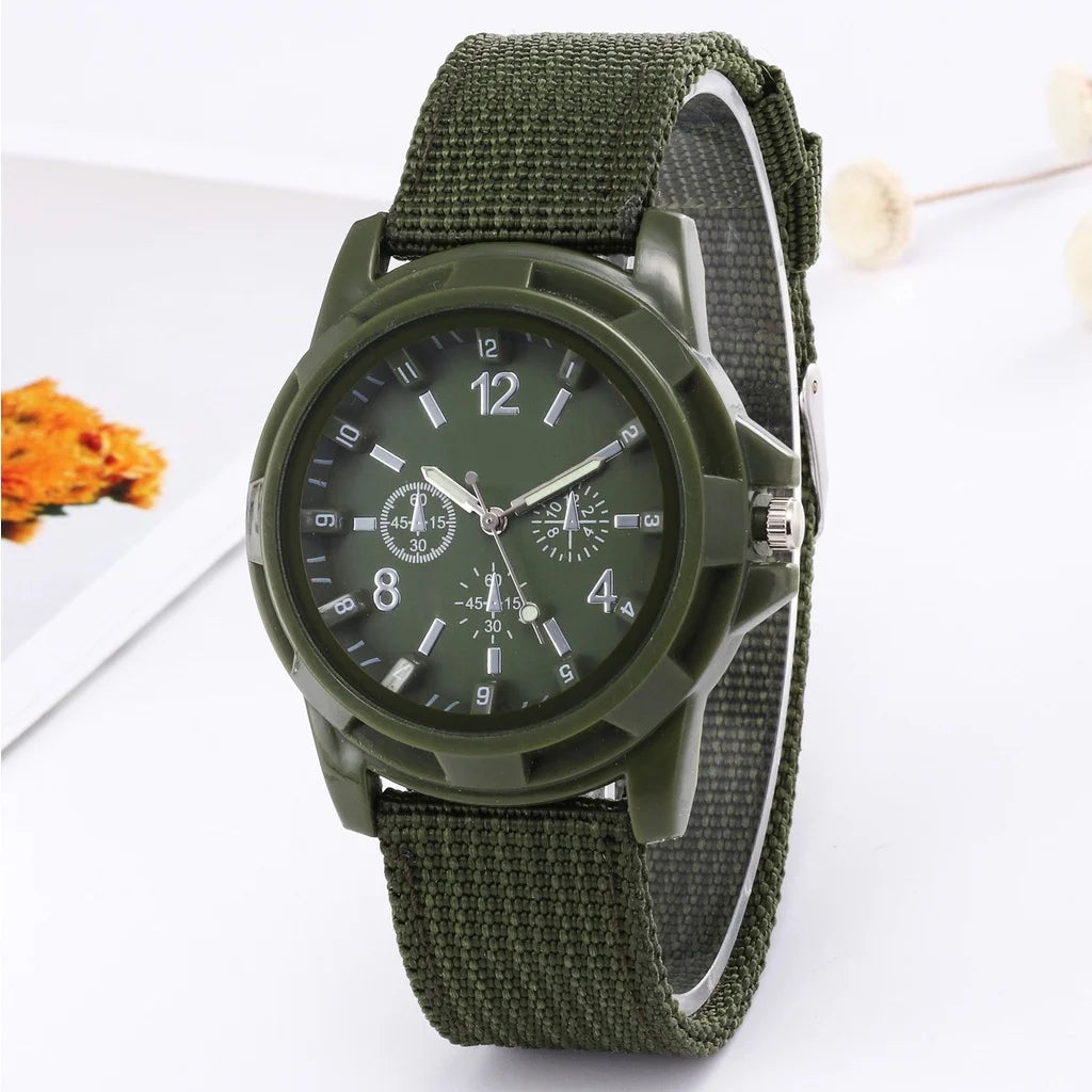 Relógio Masculino de Nylon - Strap Militar