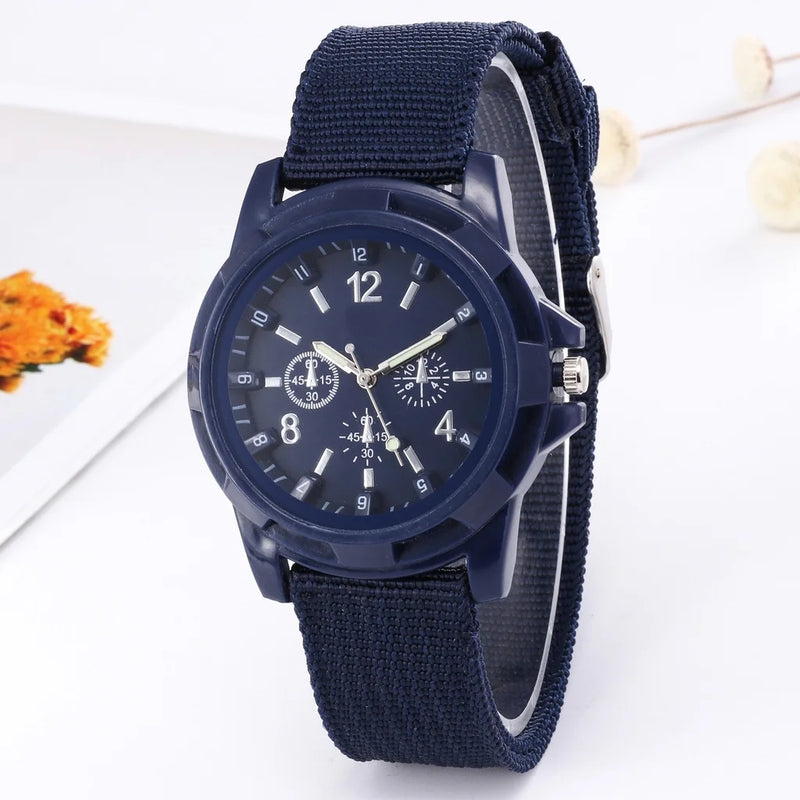 Relógio Masculino de Nylon - Strap Militar