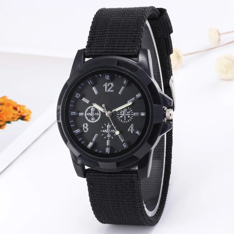 Relógio Masculino de Nylon - Strap Militar