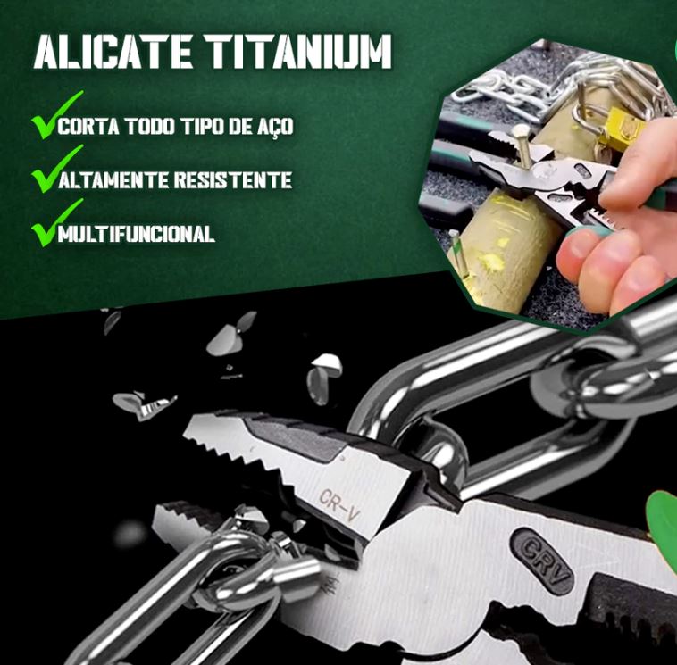 Alicate Multifuncional Titanium- Corta tudo! FR001 Kaypestore 