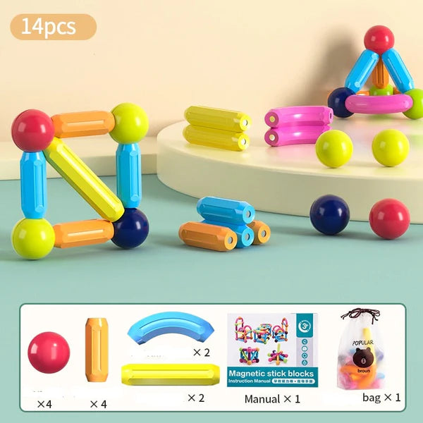 Brinquedo Educativo de Montar Pecinhas Com Cores Sortidas - ShopJJ