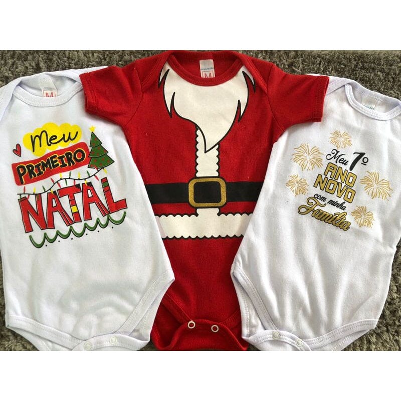 Body - Roupa de Bebe para Natal e Ano Novo MMB008 / NT010 Kaypestore 