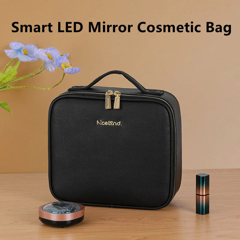 Bolsa Make Pro Profissional com Espelho LED Original ACES008 Kaypestore 