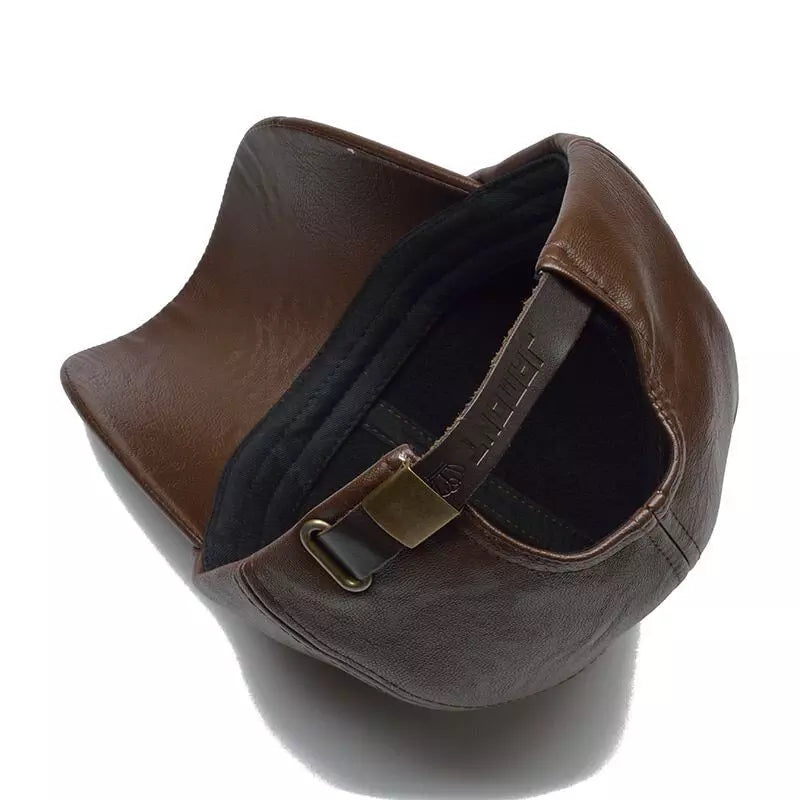 Boné Aba Curva em Couro: A Elegância que Define seu Estilo MDM016 Kaypestore 