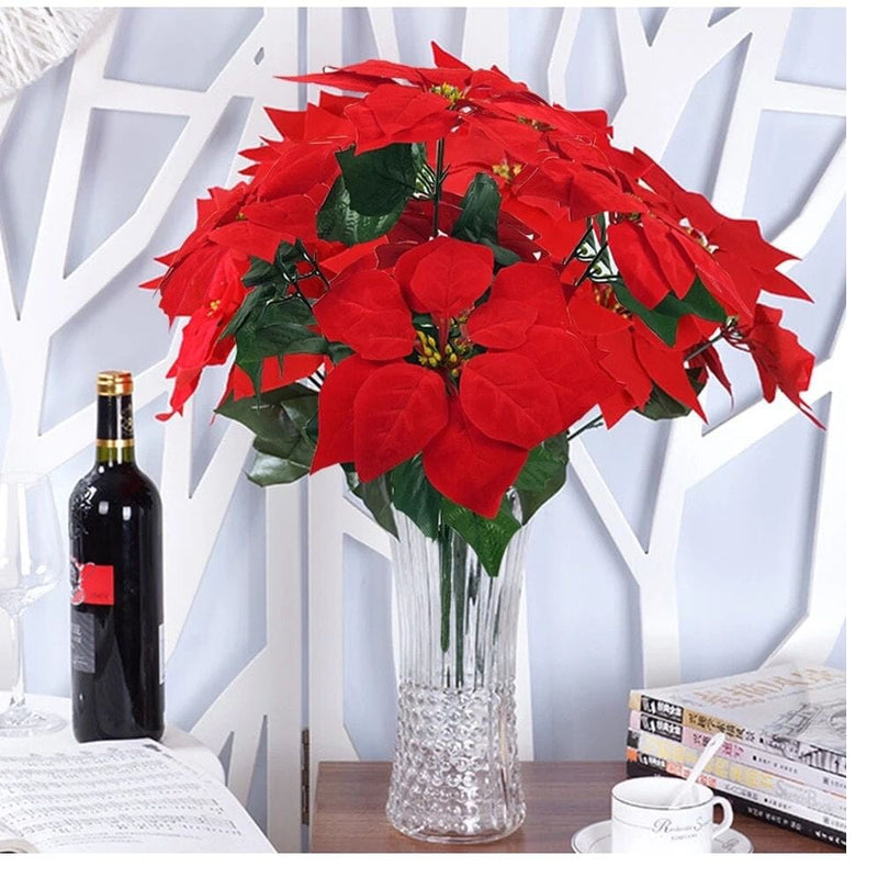 Buquê de Natal Vermelho Artificial - Decoração de Natal NT006 Kaypestore 