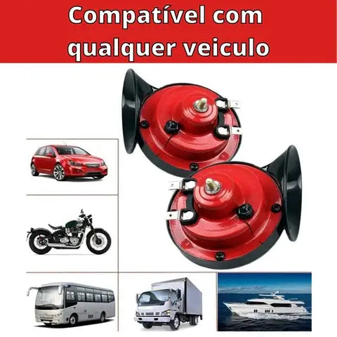 Buzina HornBlaster 300DB – Alta Potência para Carro, Moto, Van Kaypestore 