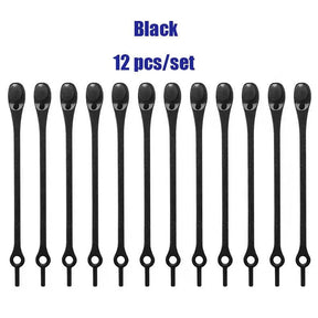 Cadarço Mágico de Silicone - 12 Peças Kaypestore 