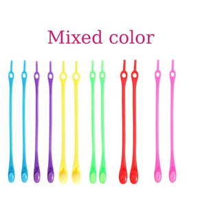 Cadarço Mágico de Silicone - 12 Peças Kaypestore Misto 